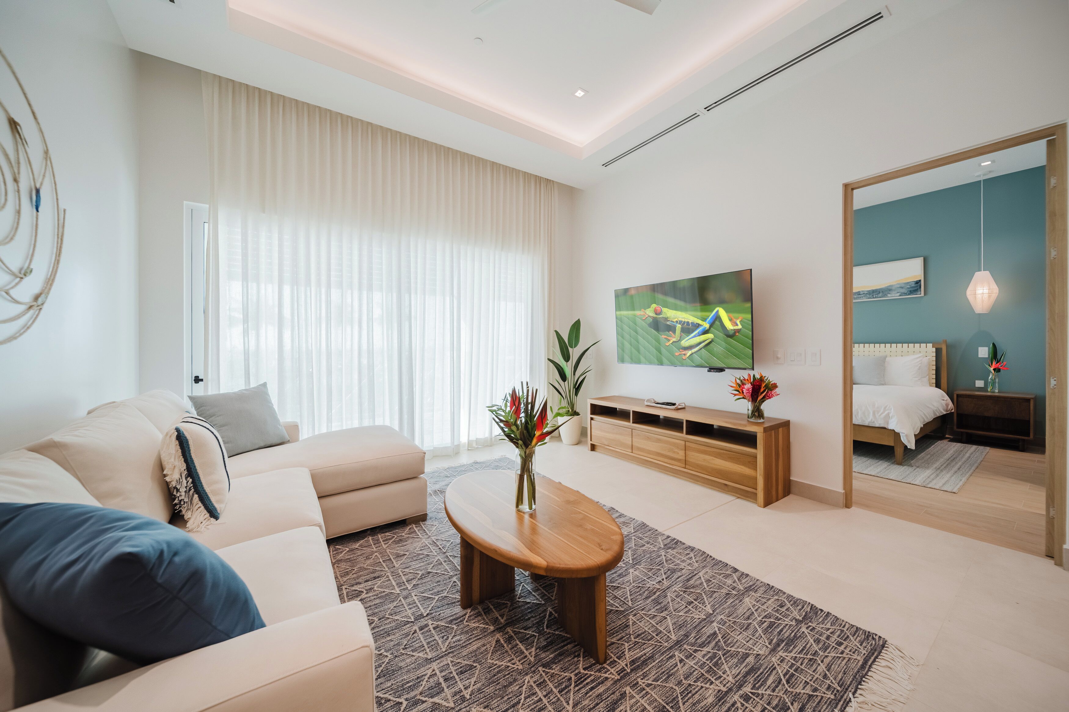 Condo, varias camas, cocina (Marina Vista) | Área de sala de estar