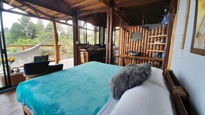 舒适小屋, 阳台, 山景