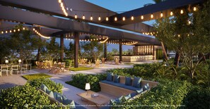 Outdoor dining - Vida Hotel & Residences (Miami)