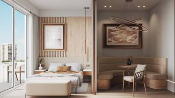 In-room safe, desk, laptop workspace, iron/ironing board
