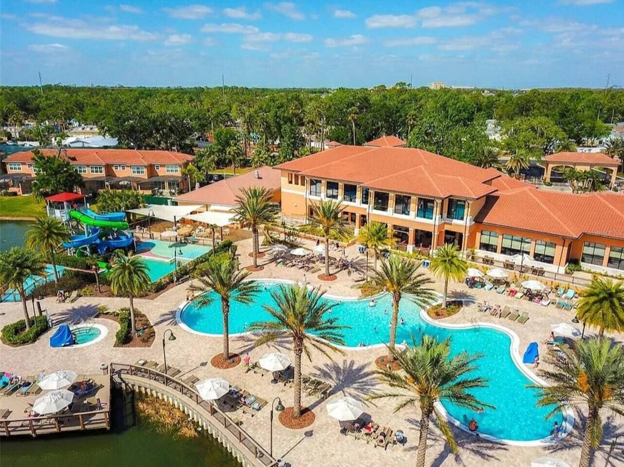 A heated pool