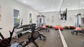 Villa, 3 Bedrooms, Private Pool, Garden View | Fitness studio