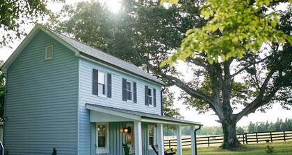 Peony Place flower farm and renovated farmhouse in Virginia horse country.