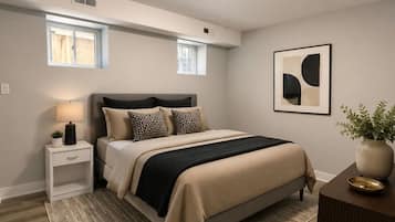 2 chambres, fer et planche à repasser, Wi-Fi, draps fournis