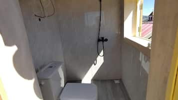 Basic Twin Room, Balcony, Mountain View | Bathroom | Towels, soap, toilet paper