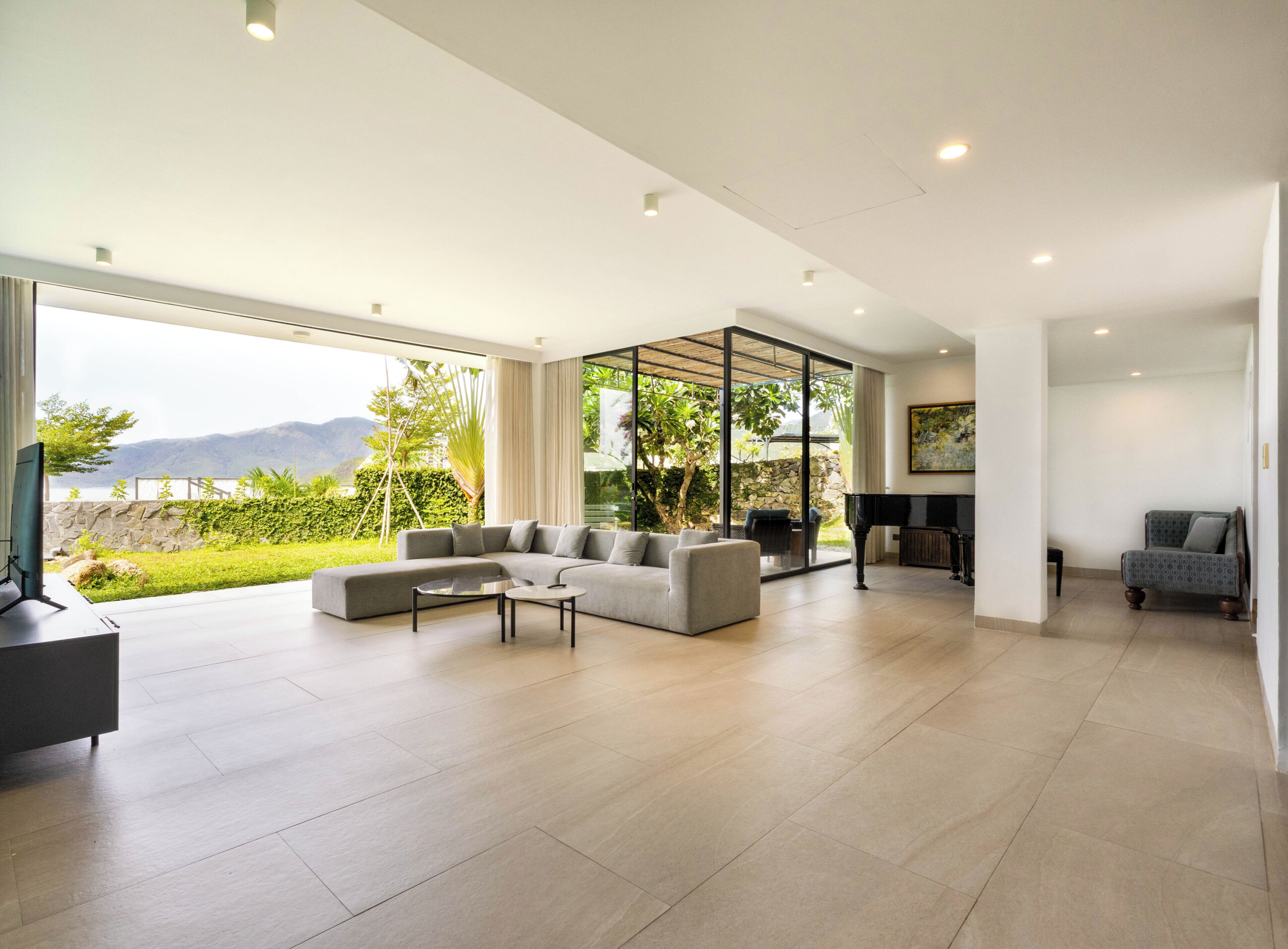 Villa, 4 Bedrooms, Private Pool, Sea View | Living area | 30-inch Smart TV with digital channels, Netflix, streaming services