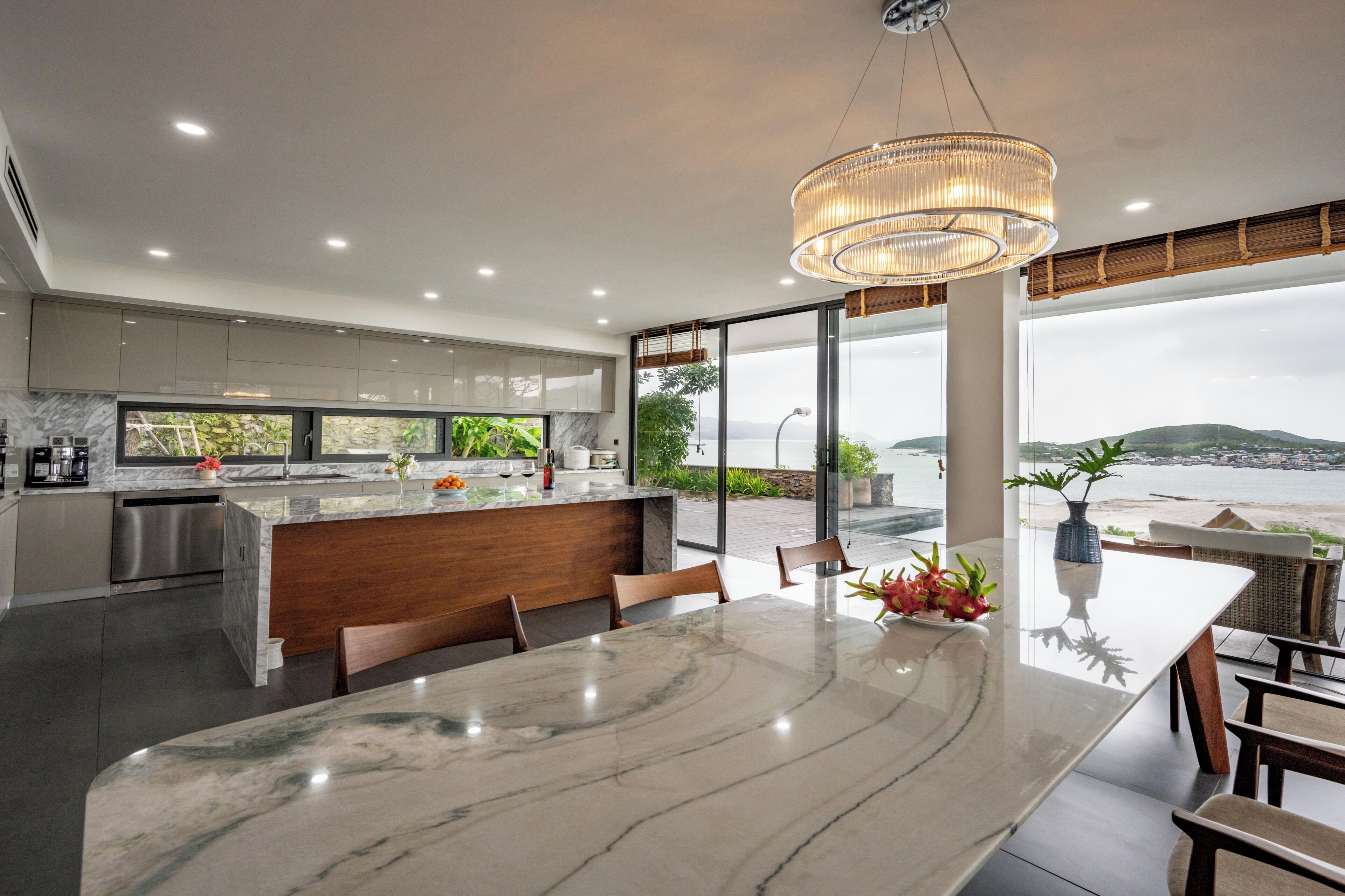 Villa, 4 Bedrooms, Private Pool, Beach View | Dining