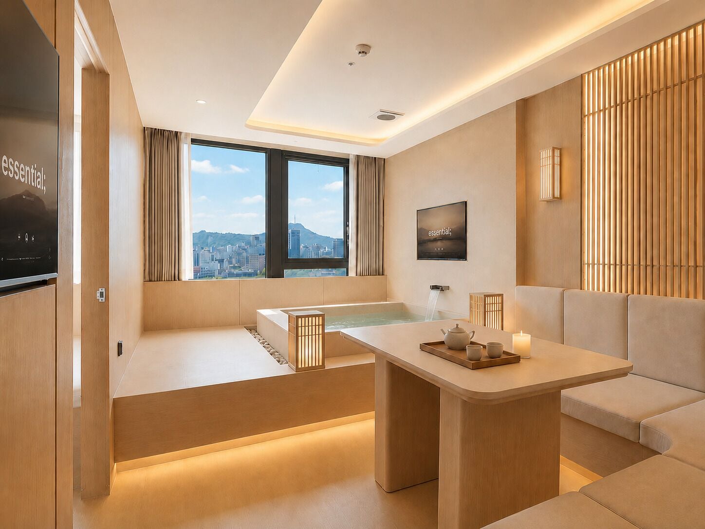 Private Spa Suite - Plaza View | Vue de la chambre