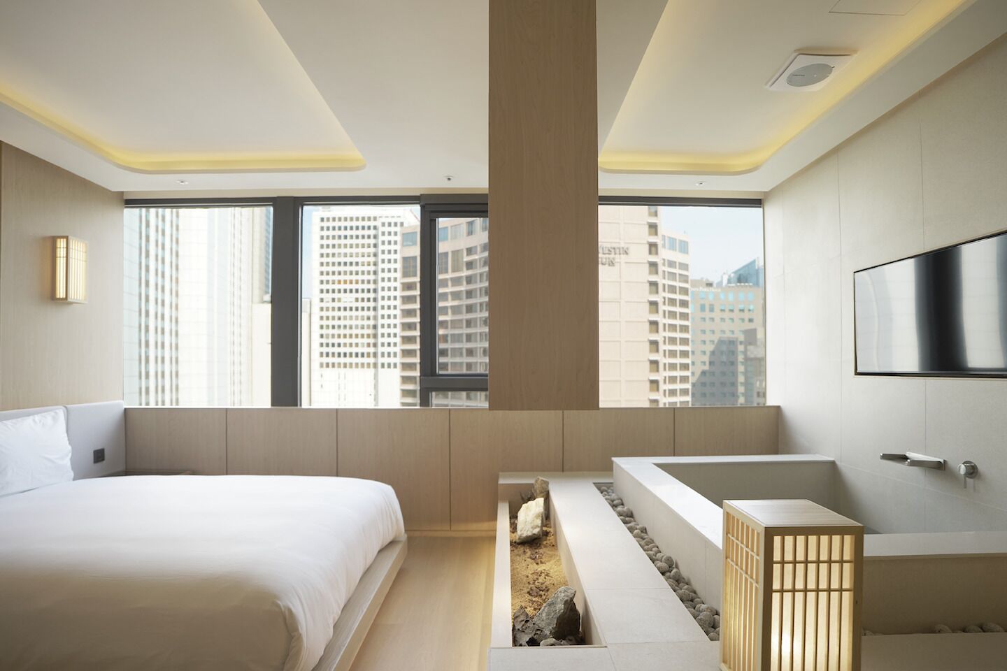 Quarto casal luxo, vista para a cidade | Wi-Fi de cortesia