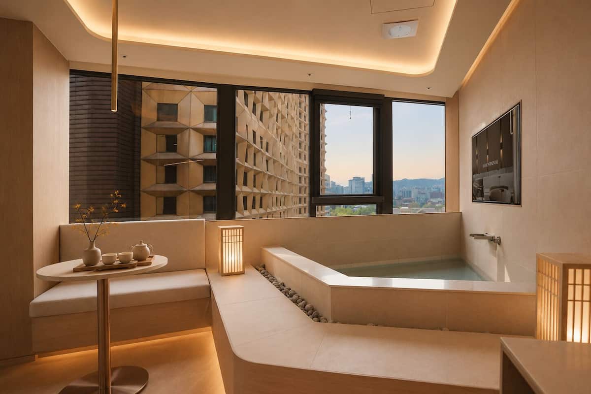 Deluxe Double Spa Room - Plaza View | Rideaux occultants, fer et planche à repasser, Wi-Fi gratuit