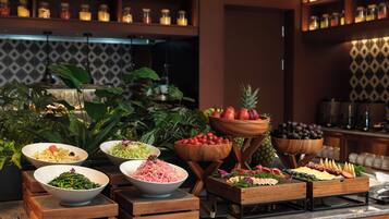 Daily buffet breakfast for a fee
