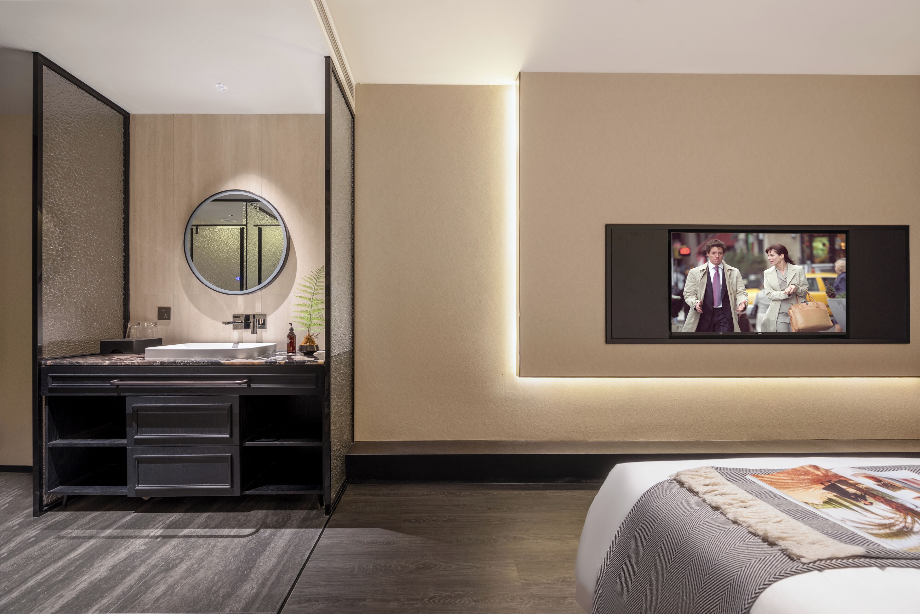 Superior Double or Twin Room, City View | Living area | 50-inch flat-screen TV with satellite channels