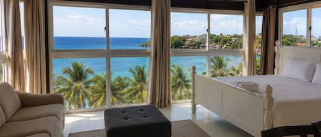 Ocean View, King Suite | Free WiFi, bed sheets