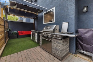 Hus, 2 soverom, terrasse | Terrasse/patio