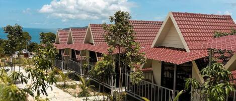 Classic Double Room, Balcony, Sea View | Property grounds