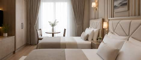 Comfort Triple Room, City View | In-room safe, desk, laptop workspace, iron/ironing board (on request)