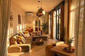Smart TV y chimenea