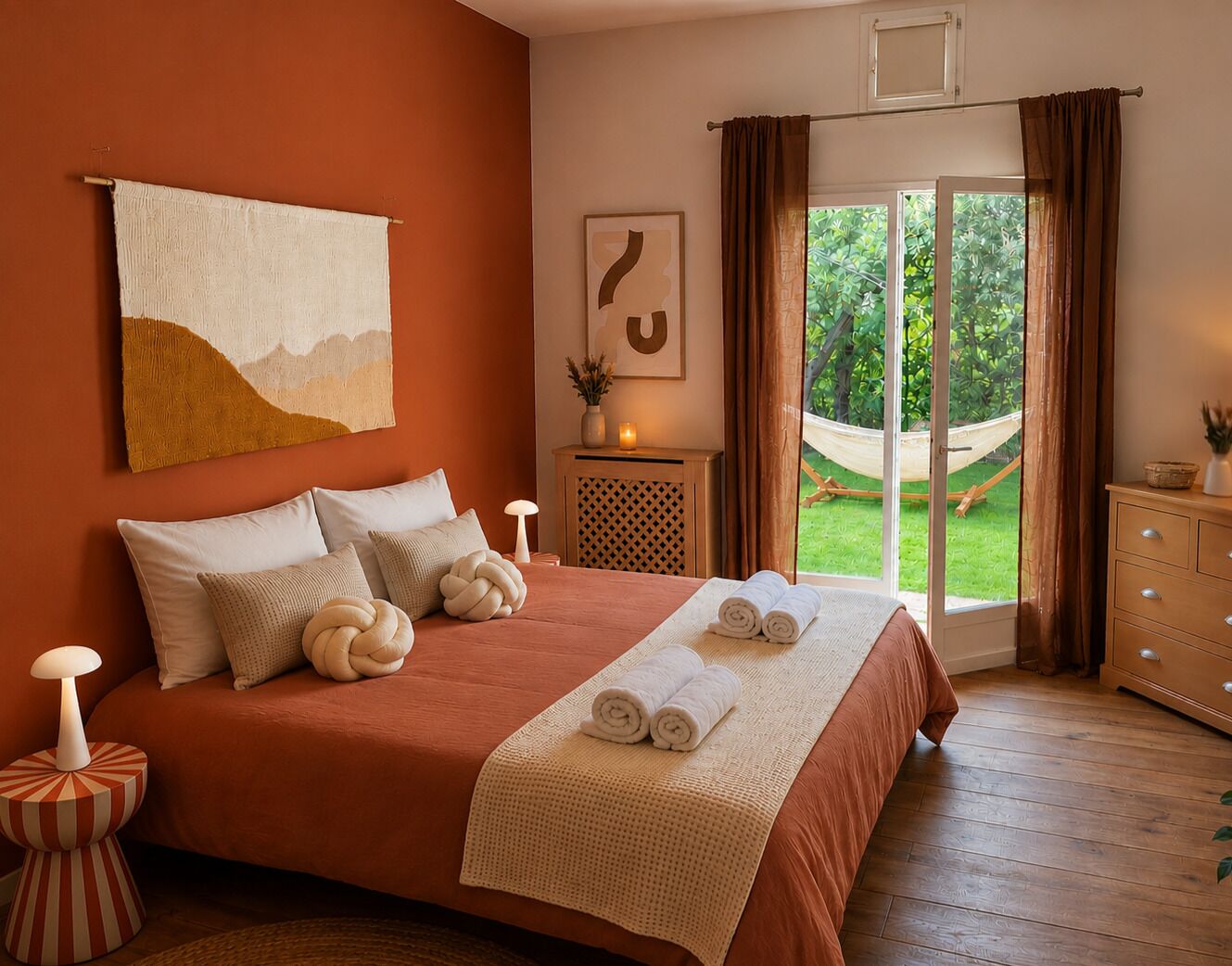 5 chambres, lit parapluie, Wi-Fi gratuit, draps fournis