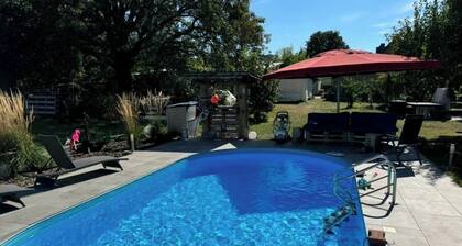 Country House with Pool & 2 Fireplaces | Sleeps 10 | Huge Garden Near the Spreewald