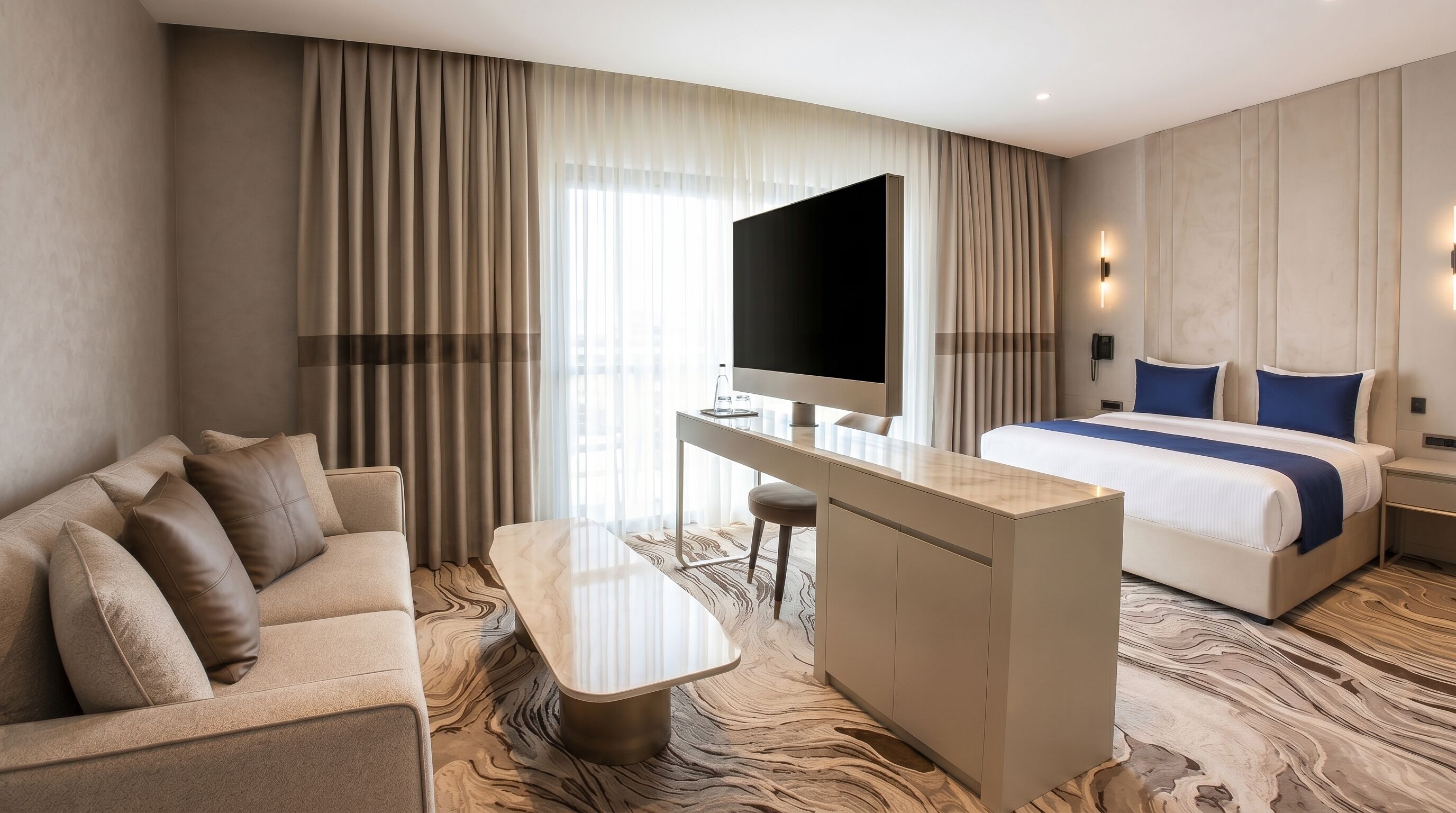 Minibar, wifi gratis y ropa de cama 