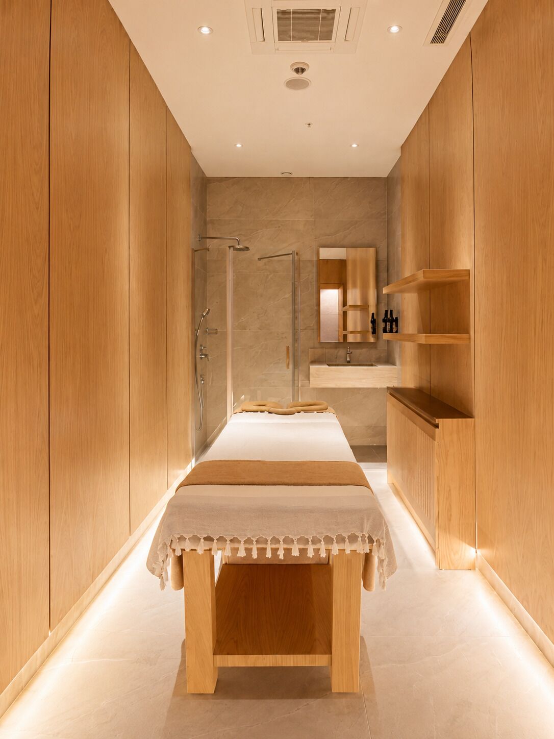 Een Turks bad/hammam, massagebehandelingen