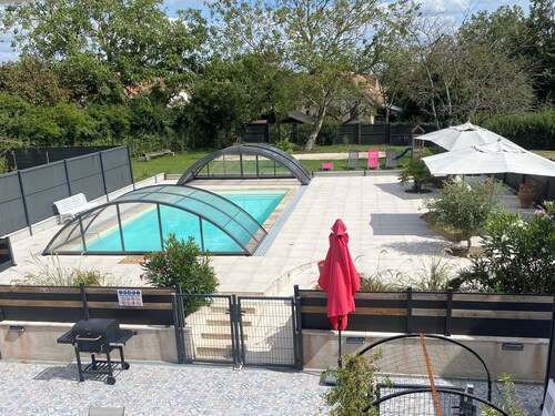 Farm with a pool