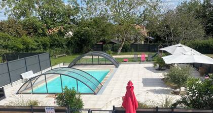 Farm with a pool