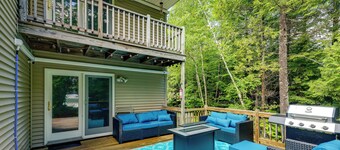 Dock & Gym! Lakefront Family Retreat in Lincoln