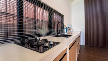 Villa, Pool View | Private kitchen