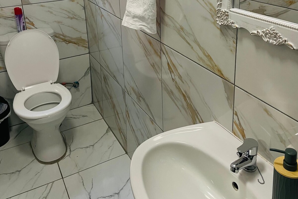 Double Room Single Use | Bathroom | Shower, towels, toilet paper