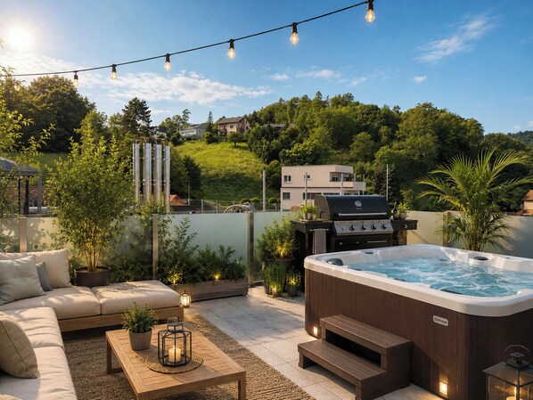 Terrace/patio - The Penthouse 5 by Interhome (Graz)