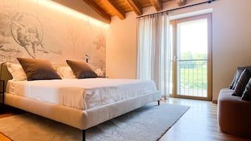 Dreibettzimmer, Blick auf den Weinberg