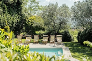 Outdoor pool - Authentic Tuscan Farmhouse with a Private Pool, Garden, and 7 Bedrooms (Cantagrillo)