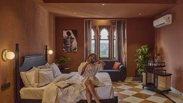 Studio-suite (Maharaja Suite) | Arbejdsområde til bærbare computere, mørklægningsgardiner