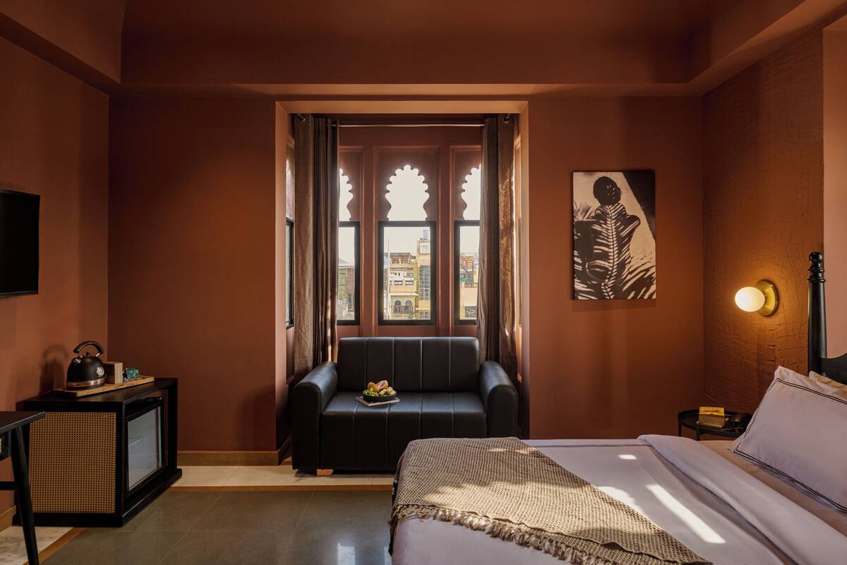 Zimmer (Maharani Suite) | Laptopgeeigneter Arbeitsplatz, Verdunkelungsvorhänge