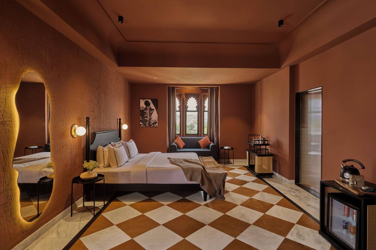 Studiosuite (Maharaja Suite) | Laptopgeeigneter Arbeitsplatz, Verdunkelungsvorhänge