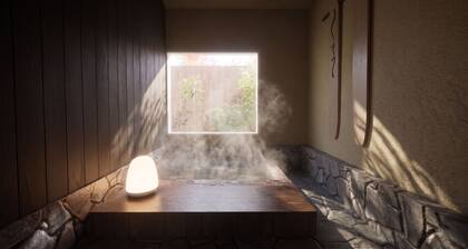 Pension-style accommodations with hot springs