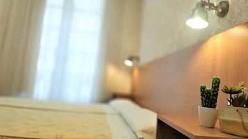 Camera con letto matrimoniale o 2 letti singoli | Copriletto in piuma, Wi-Fi gratuito, lenzuola