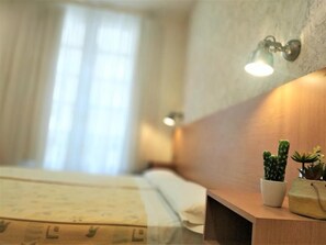 ห้องดับเบิลหรือทวิน | ผ้านวมขนเป็ด, Wi-Fi ฟรี, ผ้าป ูที่นอน