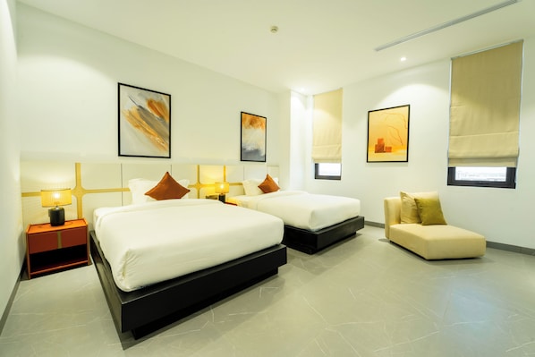 8 bedrooms, iron/ironing board, WiFi (free), bed sheets