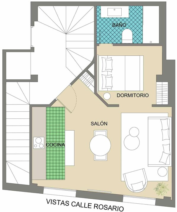 Floor plan - Vicente Espínel Apartment (Ronda)