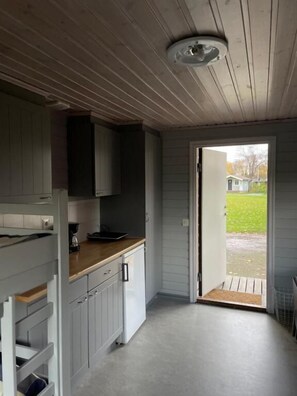 Standard-Ferienhütte, Gartenblick | Eigene Küche