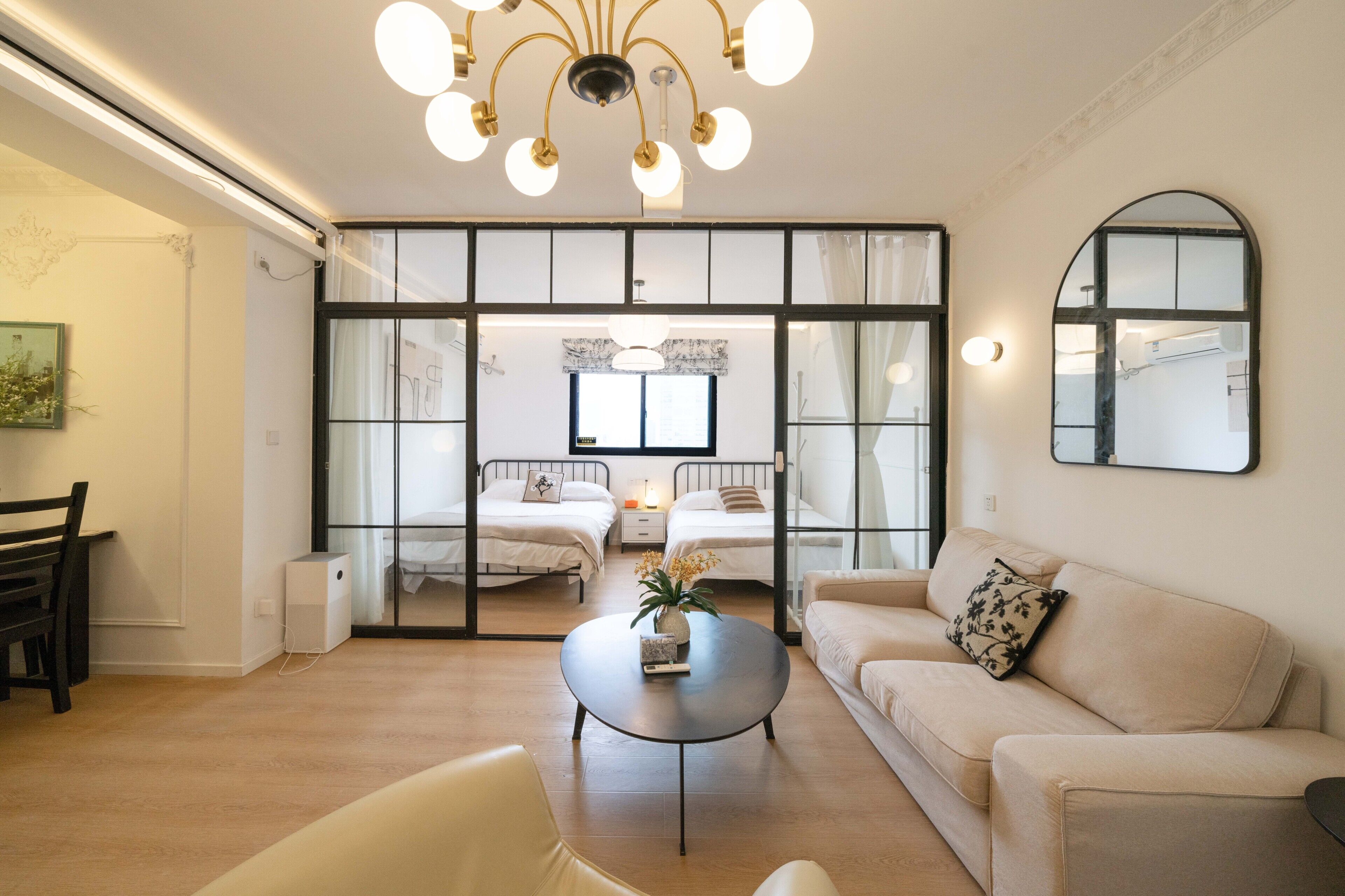 Panoramic-Penthouse, 3 Schlafzimmer, Küche, Stadtblick | Wohnbereich