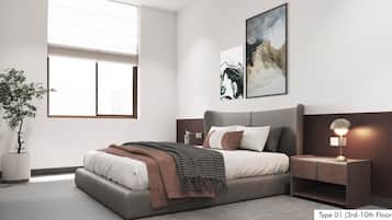 Deluxe Twin Room, Balcony, City View | In-room safe, desk, blackout curtains, soundproofing