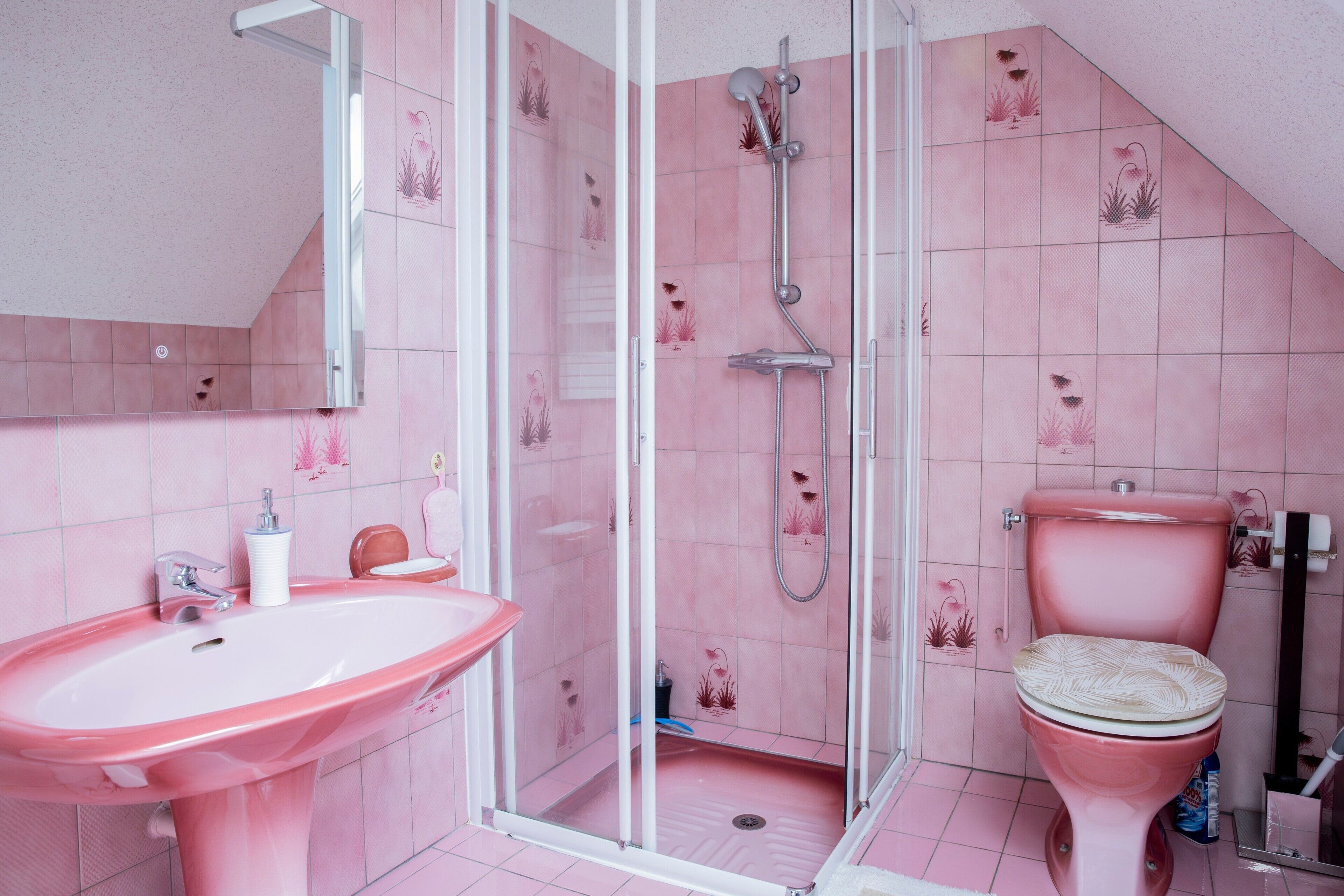 Douche, sèche-cheveux, serviettes fournies