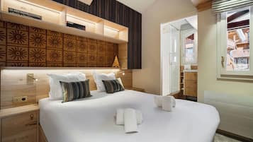 Chalet Mewah, balkon, pemandangan gunung | Ruang kerja ramah laptop dan Wi-Fi gratis