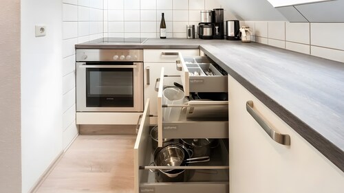 Apartment „Für 2 Personen 55 m²“ mit Bergblick, Gemeinschaftsterrasse und WLAN