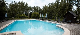 Chalet Belle Normande for 6 with Shared Pool, Terrace, and Wi-Fi
