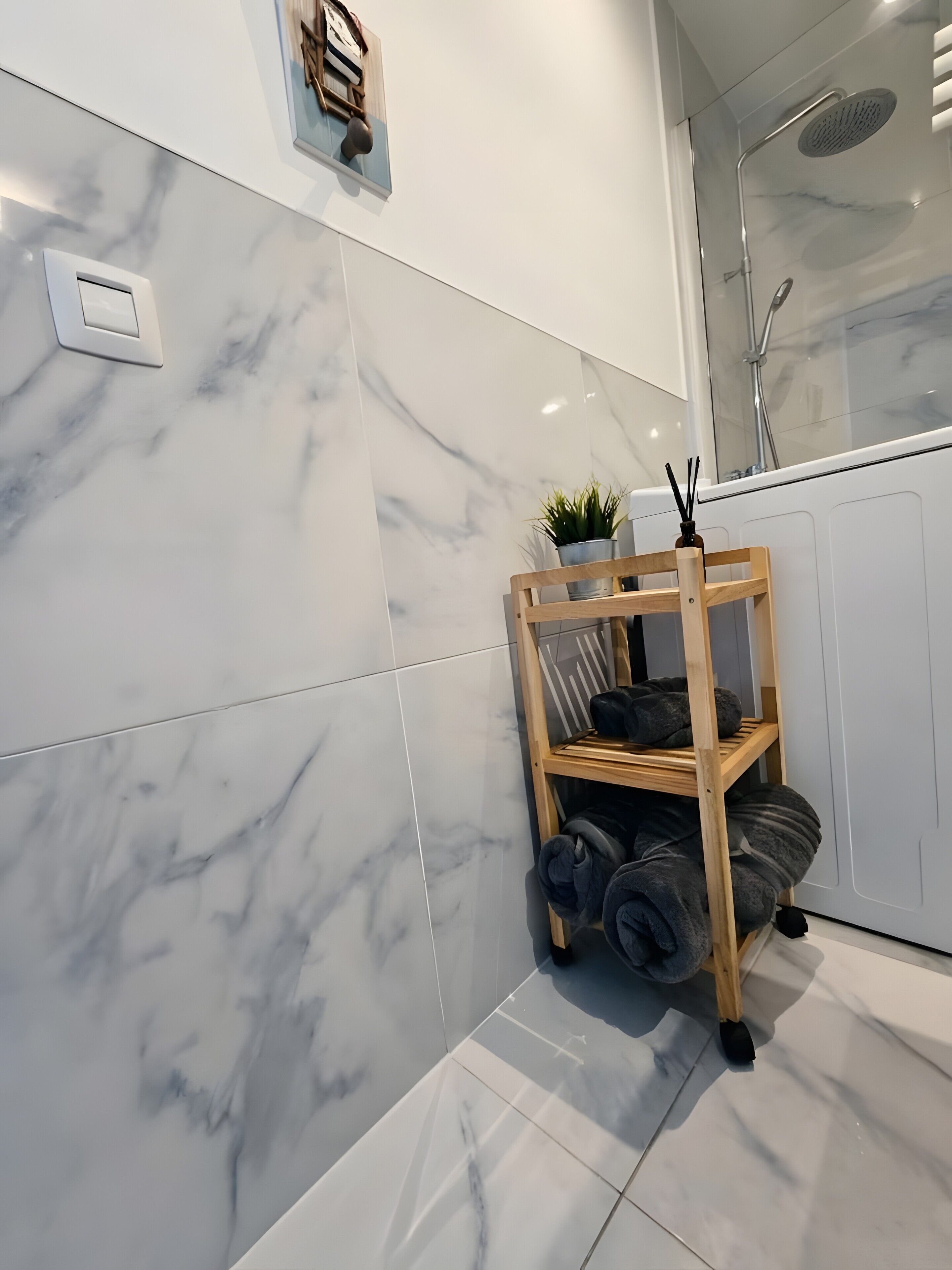 Dusche, Handtücher