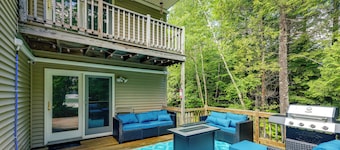 Dock & Gym! Lakefront Family Retreat in Lincoln